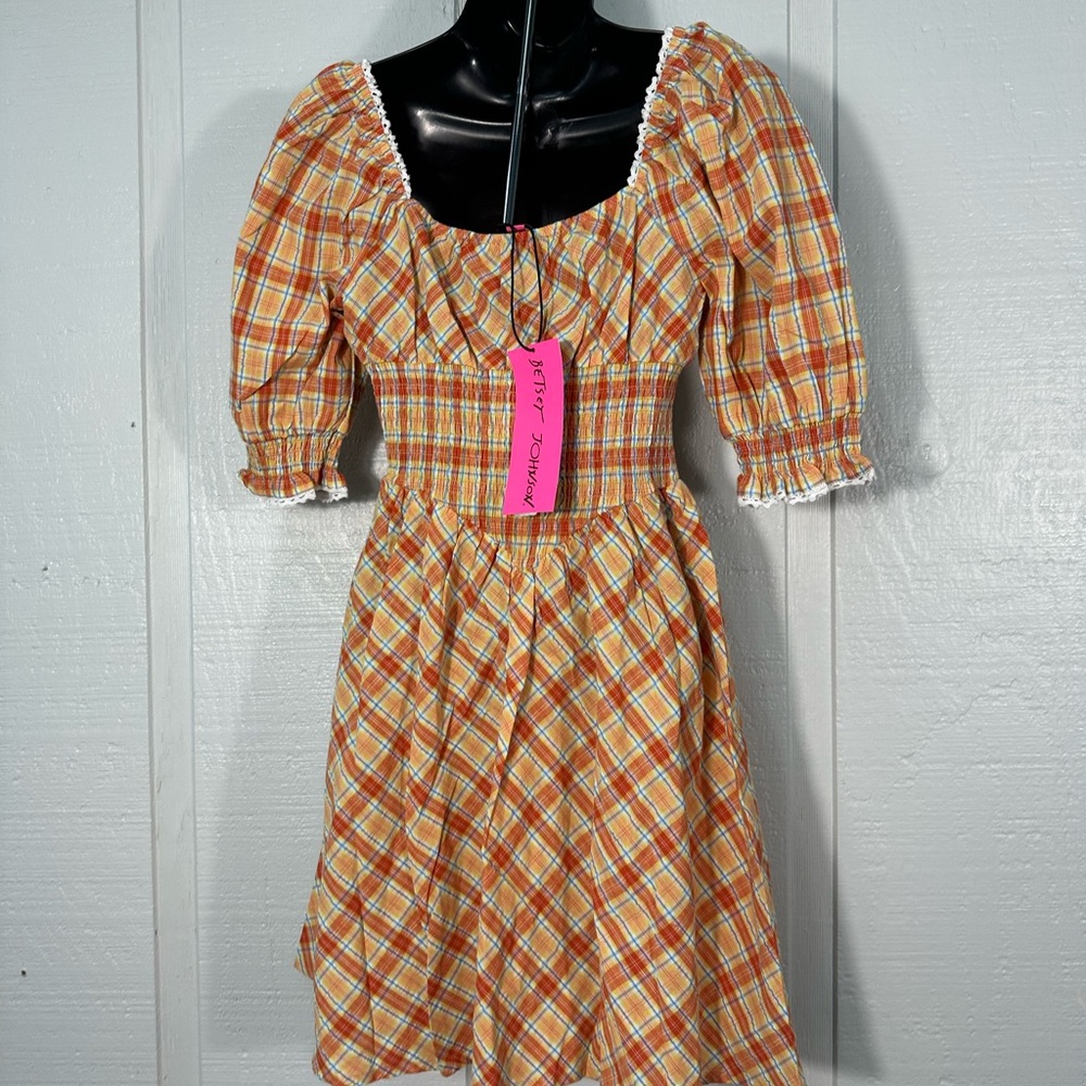 BETSEY JOHNSON Womens Orange  Dress Size M NWT - Picture 8 of 11
